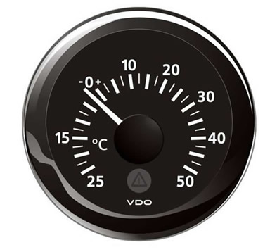 Marine VDO ViewLine Outside Temperature Gauge